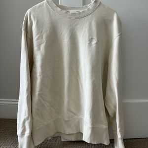Womens cream Nike Crewneck!